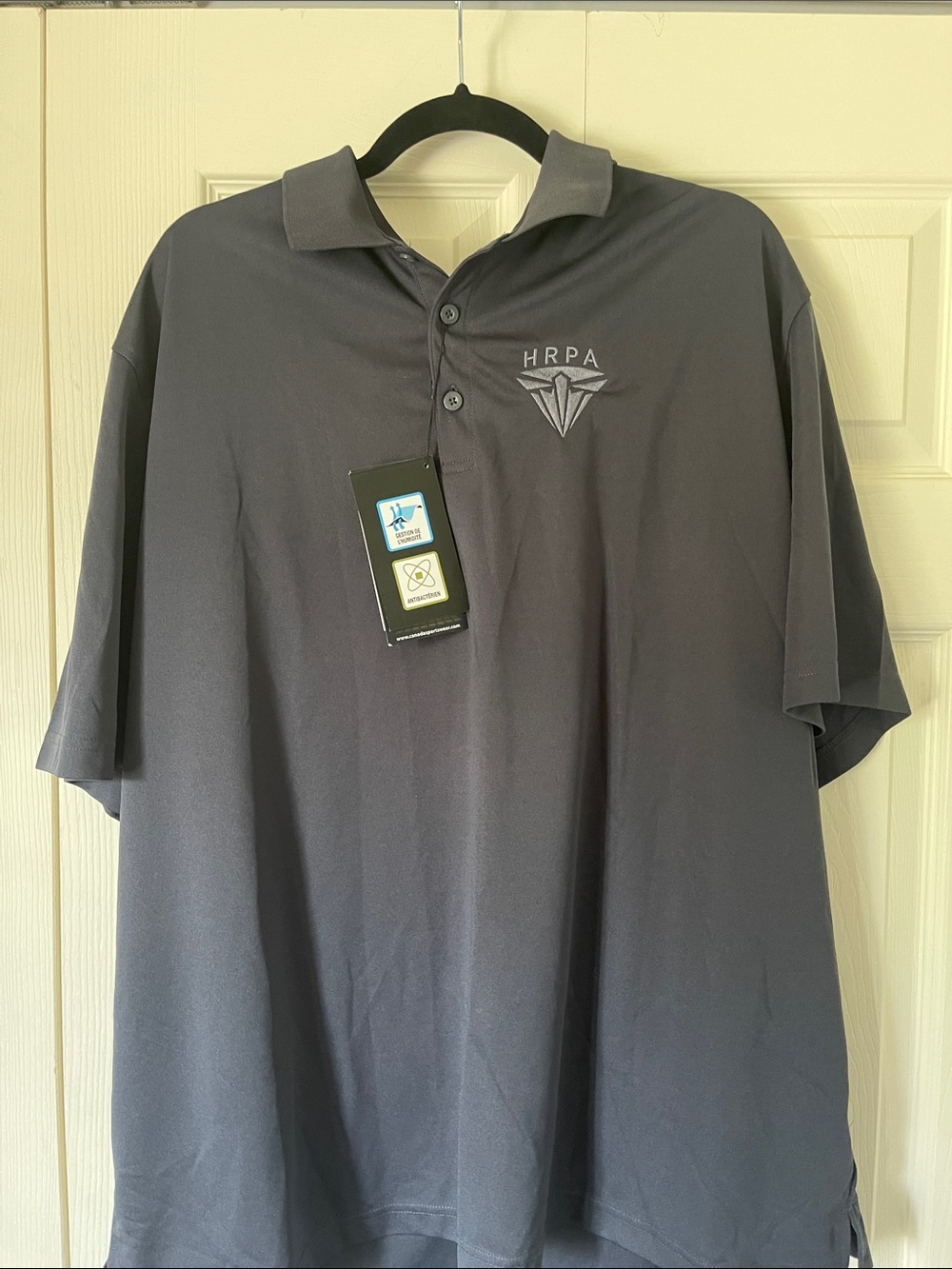 Men's Charcoal Gray Performance Polo